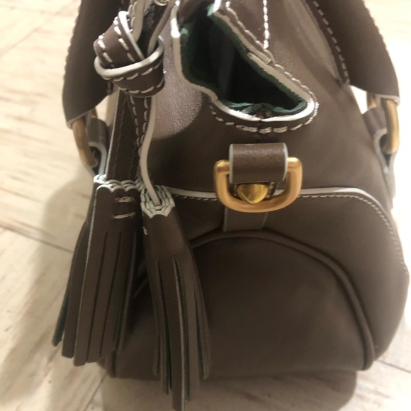 Dooney & Bourke Florentine Leather Small Satchel-Elephant - Picture 3 of 16